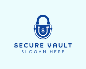 Security Lock Technology logo design