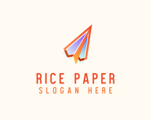 Paper Plane Flight logo design