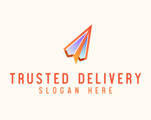 Paper Plane Flight logo design