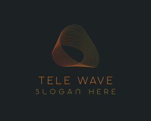 Wave Tech Cyberspace logo design