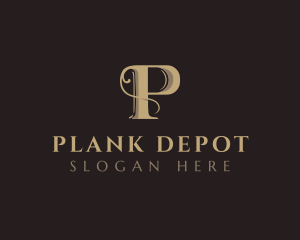 Deluxe Antique Business Letter P logo design