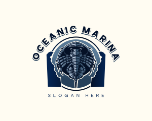 Ocean Crab Crustacean logo design