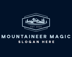 Mountain Hiking Traveler logo design