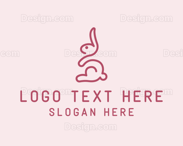 Bunny Rabbit Pet Logo