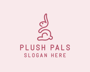 Bunny Rabbit Pet logo design