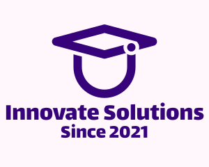 Minimalist Graduation Cap logo