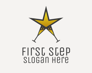 Champagne Star Club  logo design