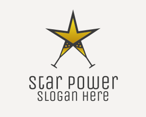 Champagne Star Club  logo design