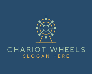 Ferris Wheel Carnival Entertainment logo design