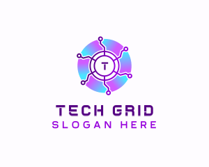 Software Tech Cyber logo design