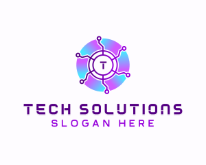 Software Tech Cyber logo design