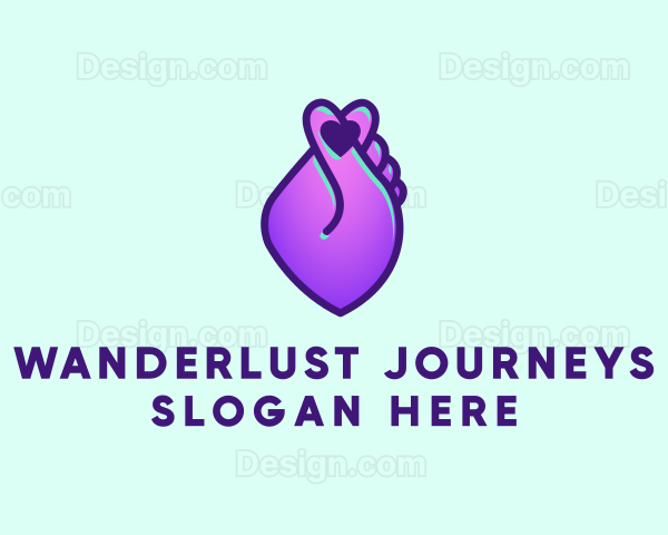 Hand Heart Emoji Logo