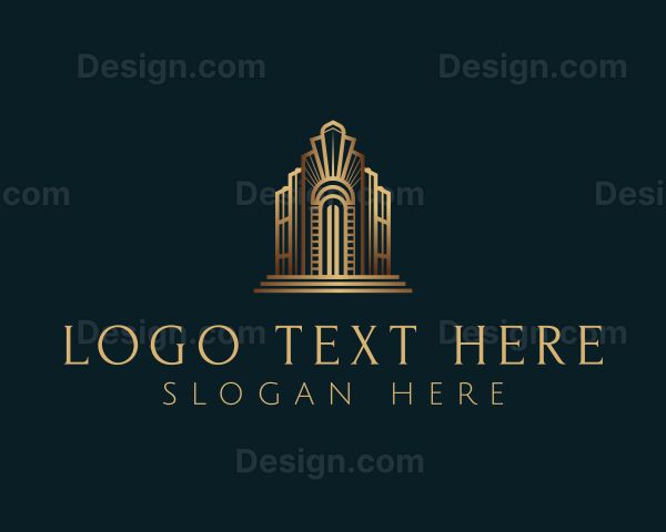 Architecture Art Deco Building Logo