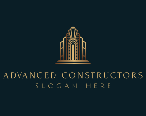 Architecture Art Deco Building logo design