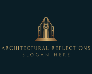 Architecture Art Deco Building logo design