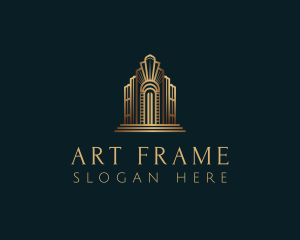 Architecture Art Deco Building logo design