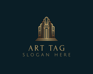 Architecture Art Deco Building logo design