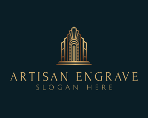 Architecture Art Deco Building logo design