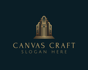 Architecture Art Deco Building logo design