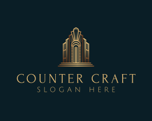 Architecture Art Deco Building logo design