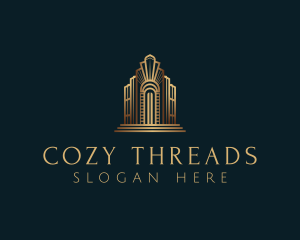 Architecture Art Deco Building logo design