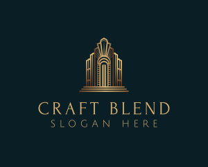 Architecture Art Deco Building logo design