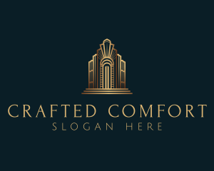 Architecture Art Deco Building logo design