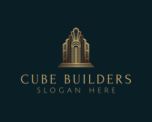 Architecture Art Deco Building logo design