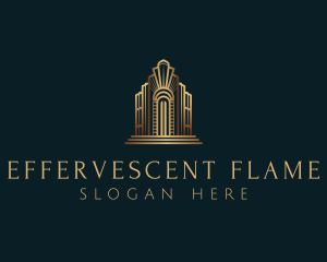 Architecture Art Deco Building logo design