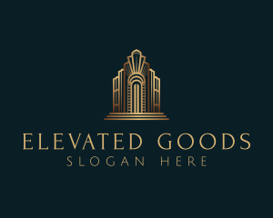 Architecture Art Deco Building logo design