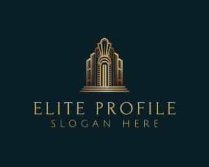 Architecture Art Deco Building logo design