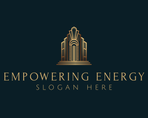 Architecture Art Deco Building logo design