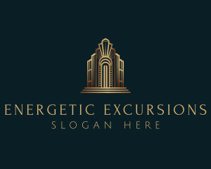 Architecture Art Deco Building logo design