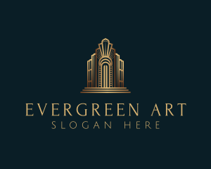 Architecture Art Deco Building logo design