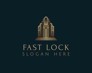 Architecture Art Deco Building logo design