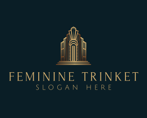 Architecture Art Deco Building logo design