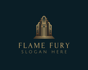 Architecture Art Deco Building logo design