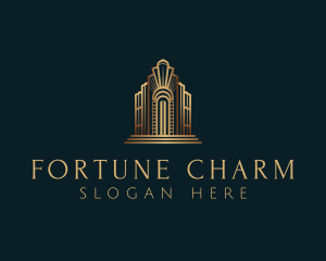 Architecture Art Deco Building logo design