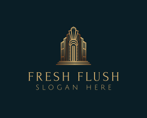 Architecture Art Deco Building logo design