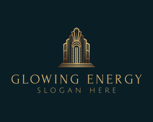 Architecture Art Deco Building logo design