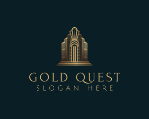 Architecture Art Deco Building logo design