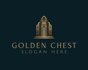 Architecture Art Deco Building logo design