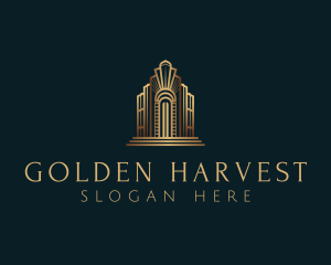 Architecture Art Deco Building logo design