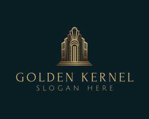 Architecture Art Deco Building logo design