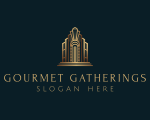 Architecture Art Deco Building logo design