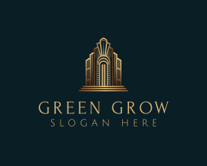 Architecture Art Deco Building logo design