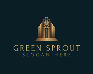 Architecture Art Deco Building logo design