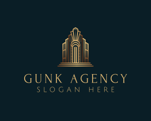 Architecture Art Deco Building logo design