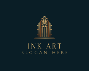 Architecture Art Deco Building logo design