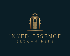 Architecture Art Deco Building logo design